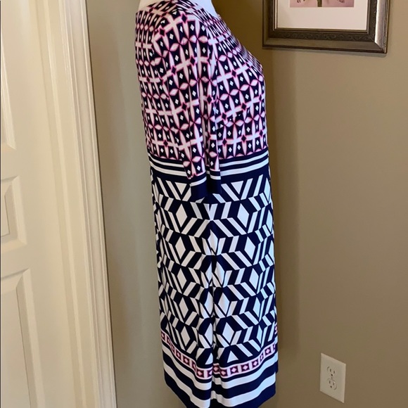 Eliza J Shift Patterned Dress - Picture 4 of 7